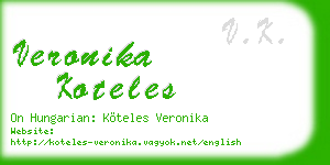 veronika koteles business card